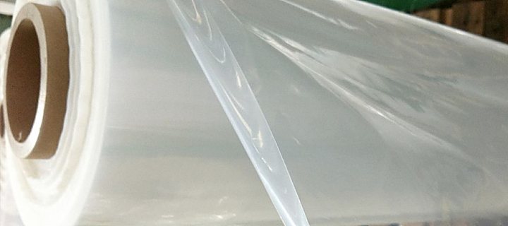 PVC film and packaging rolls